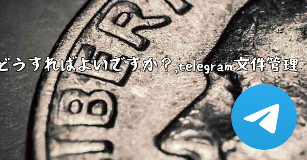 <b>Telegram のストレージ容量を管理するにはどうすればよいですか？,telegram文件管理</b>
