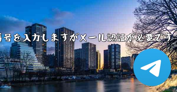 紙飛行機は携帯電話番号を入力しますがメール認証が必要です