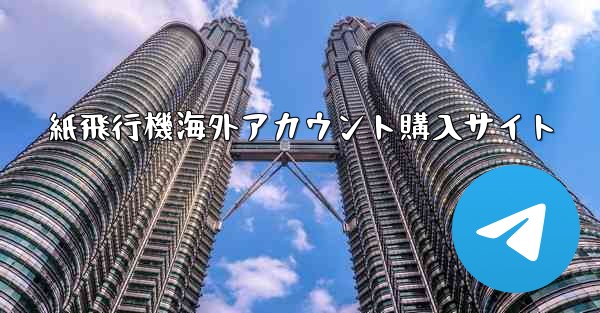 紙飛行機海外アカウント購入サイト