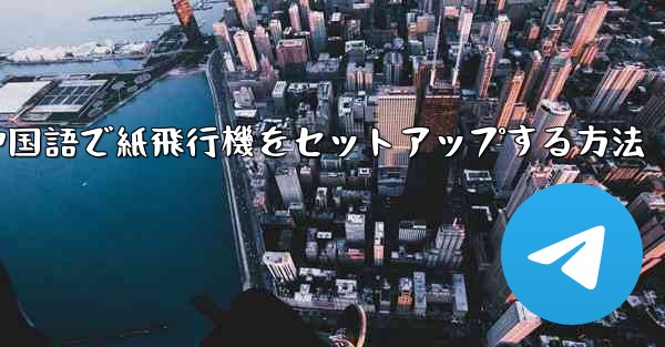 簡体字中国語で紙飛行機をセットアップする方法