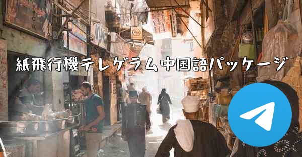 紙飛行機テレゲラム中国語パッケージ