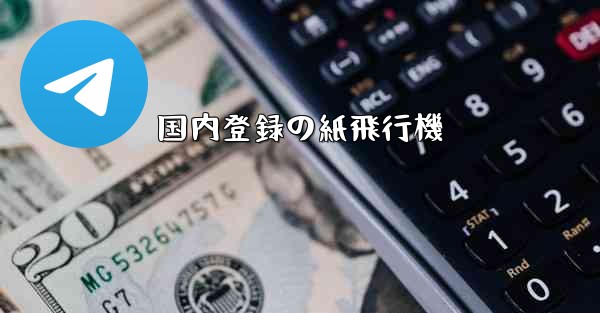 国内登録の紙飛行機