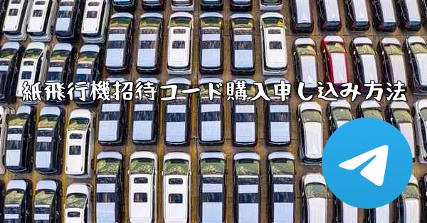 紙飛行機招待コード購入申し込み方法