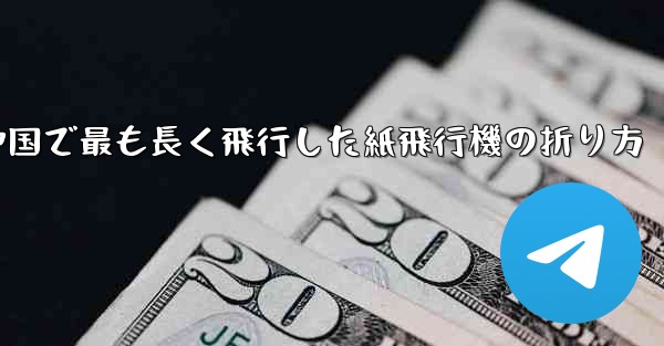 <b>中国で最も長く飛行した紙飛行機の折り方</b>