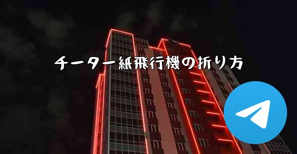 <b>チーター紙飛行機の折り方</b>