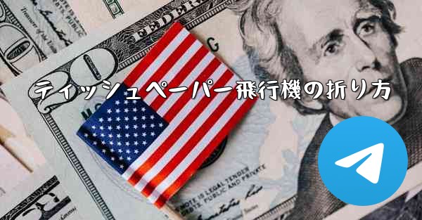 ティッシュペーパー飛行機の折り方