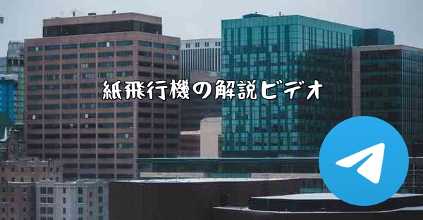 <b>紙飛行機の解説ビデオ</b>