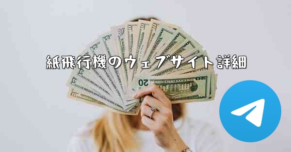紙飛行機のウェブサイト詳細