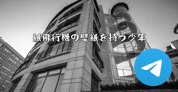 紙飛行機の壁紙を持つ少年