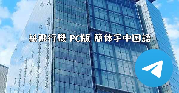 紙飛行機 PC版 簡体字中国語
