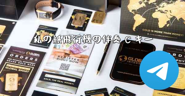 私の紙飛行機の伴奏 C キー