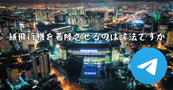 <b>紙飛行機を着陸させるのは違法ですか</b>