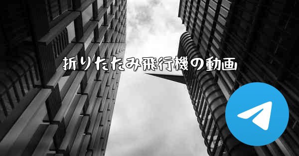 折りたたみ飛行機の動画