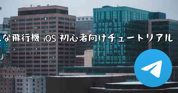 シンプルな飛行機 iOS 初心者向けチュートリアル