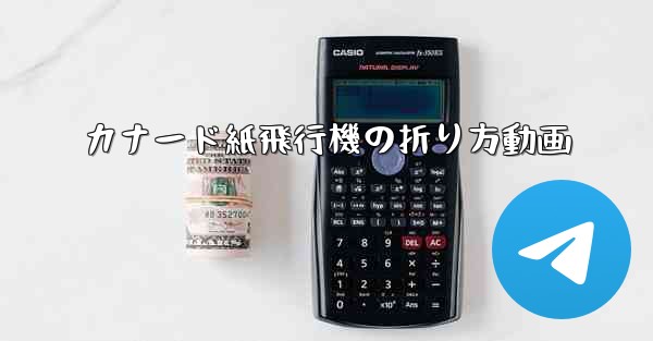 <b>カナード紙飛行機の折り方動画</b>