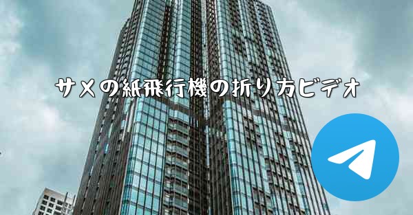 <b>サメの紙飛行機の折り方ビデオ</b>