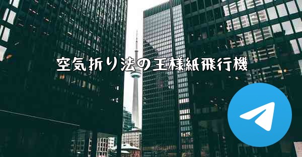 空気折り法の王様紙飛行機