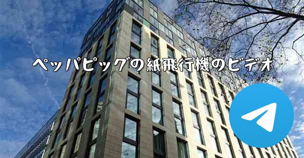 <b>ペッパピッグの紙飛行機のビデオ</b>