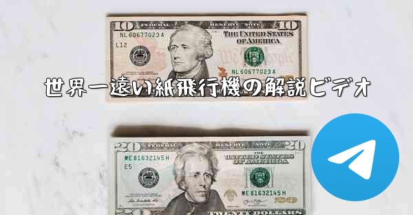世界一遠い紙飛行機の解説ビデオ