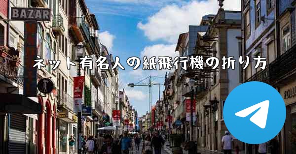 ネット有名人の紙飛行機の折り方
