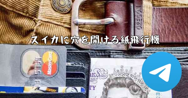 スイカに穴を開ける紙飛行機