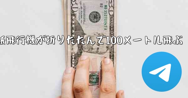 空気の王様紙飛行機が折りたたんで100メートル飛ぶ