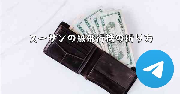 <b>スーザンの紙飛行機の折り方</b>