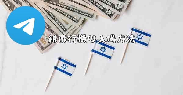 紙飛行機の入場方法