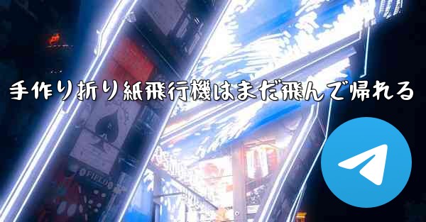 <b>手作り折り紙飛行機はまだ飛んで帰れる</b>