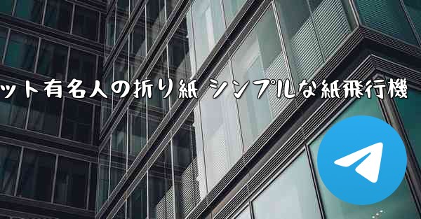超遠くまで飛んでください インターネット有名人の折り紙 シンプルな紙飛行機