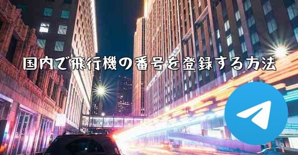国内で飛行機の番号を登録する方法