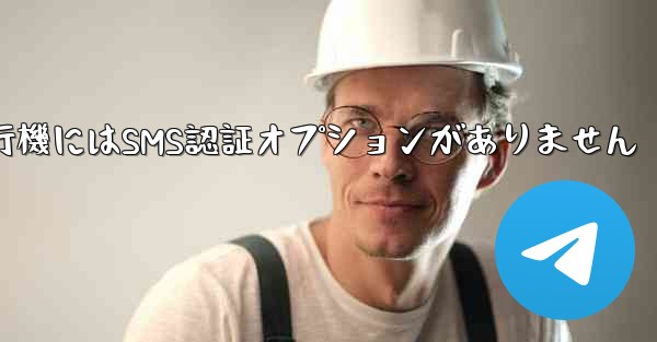 <b>紙飛行機にはSMS認証オプションがありません</b>