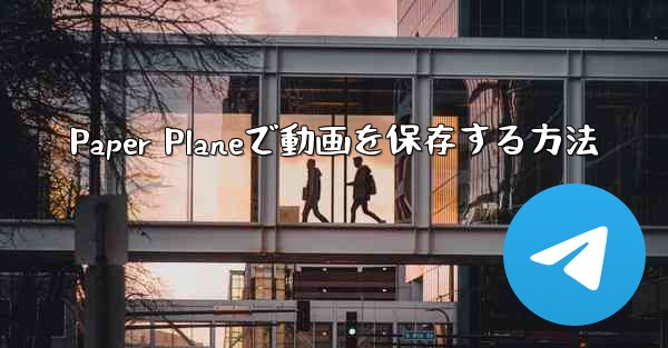 <b>Paper Planeで動画を保存する方法</b>
