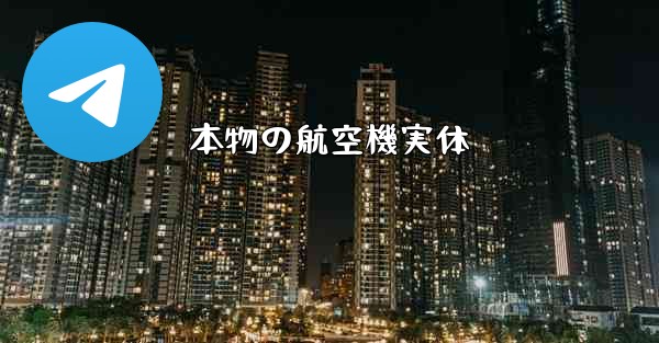 本物の航空機実体