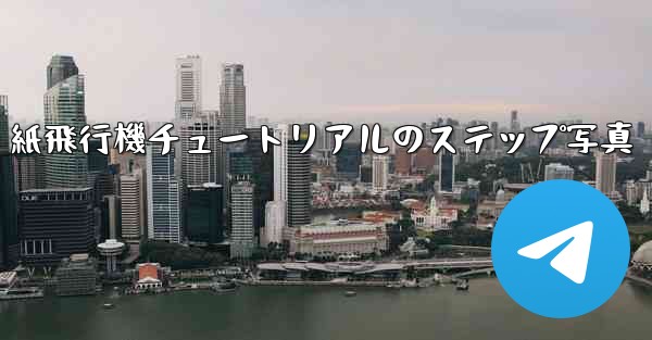 紙飛行機チュートリアルのステップ写真