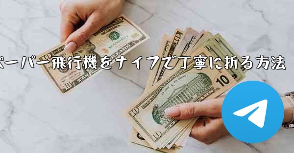 <b>ティッシュペーパー飛行機をナイフで丁寧に折る方法</b>