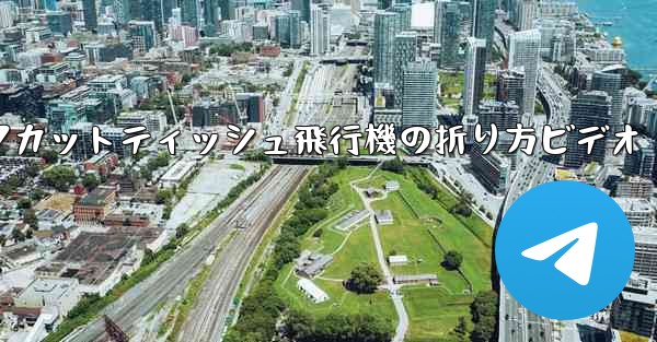 ナイフカットティッシュ飛行機の折り方ビデオ