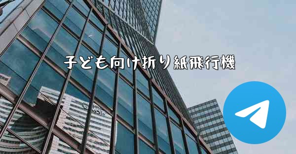 <b>子ども向け折り紙飛行機</b>